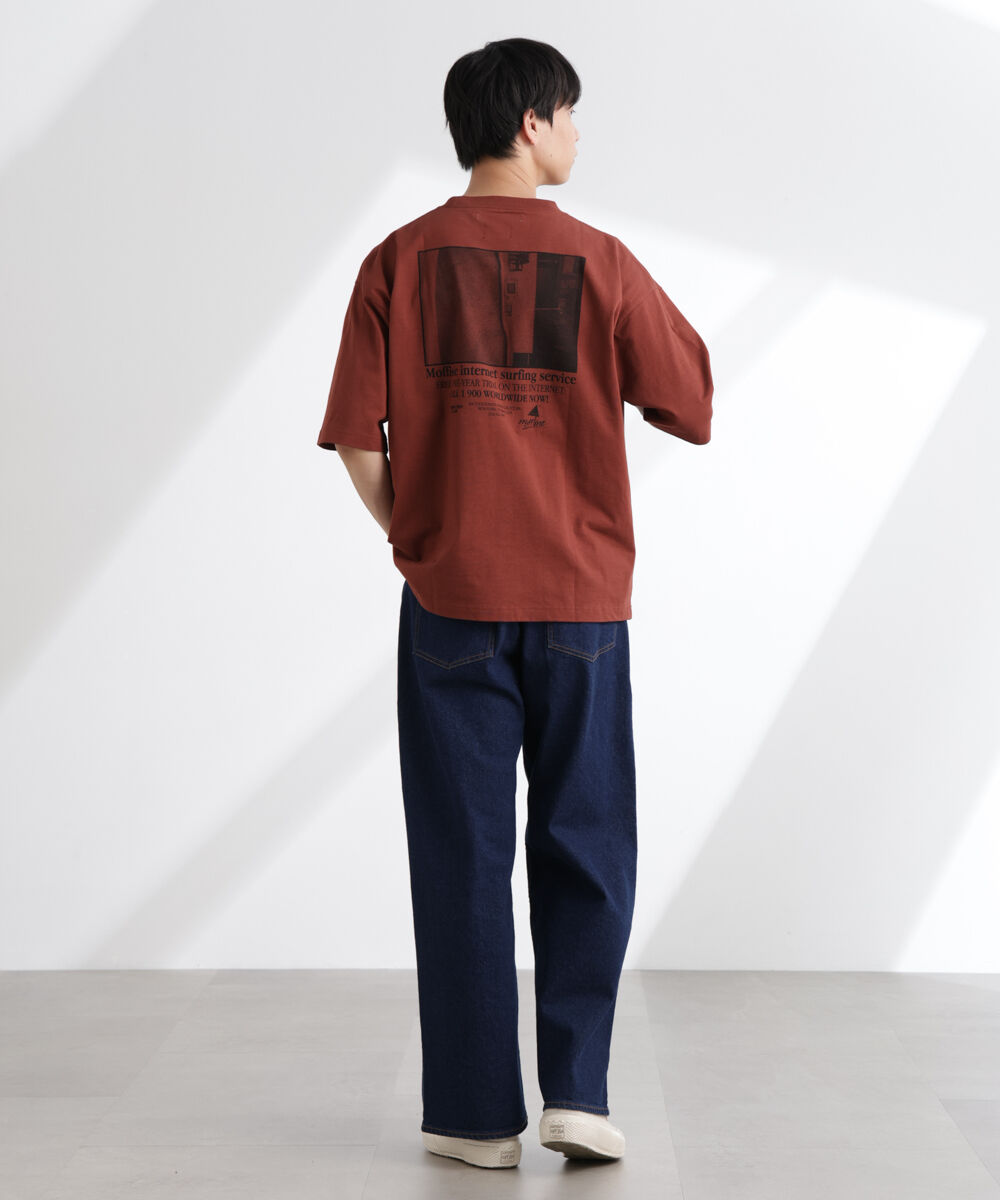 NANO universe「「MOFFISIE」1.0オリジナルプリント Tシャツ 半袖」|Tシャツ・カットソー|