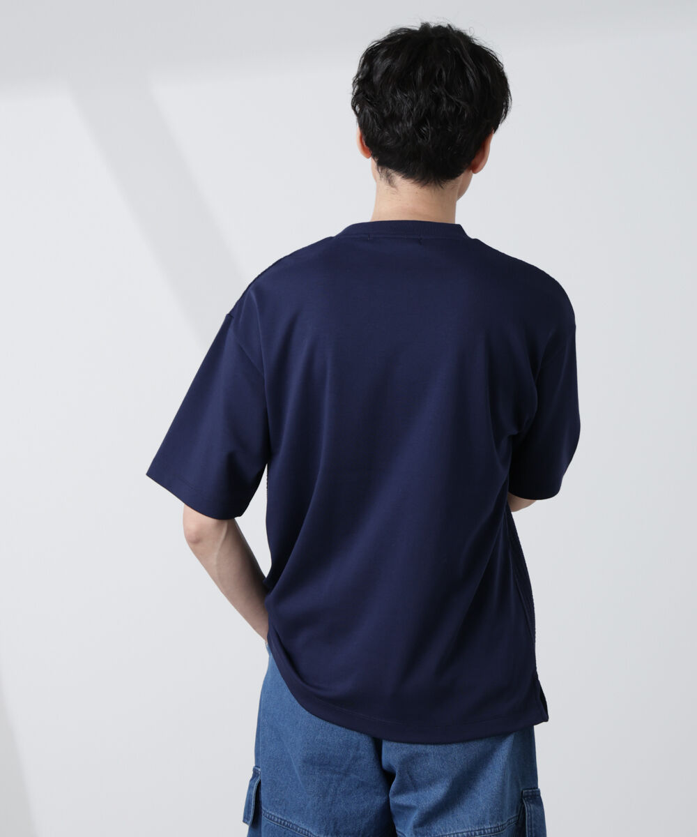 nano･universe「リンクスジャガードコンビTシャツ」|Tシャツ・カットソー|