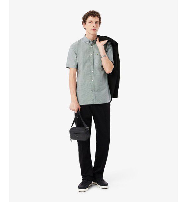 LACOSTE「モノグラム コンビネーションレポーターバッグ」|ショルダー・メッセンジャー|