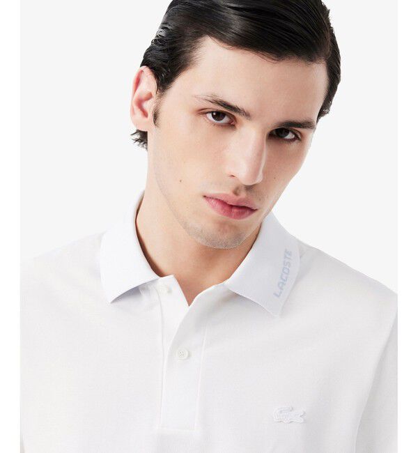 LACOSTE「ネームジャカードカラーポロシャツ」|ポロシャツ|