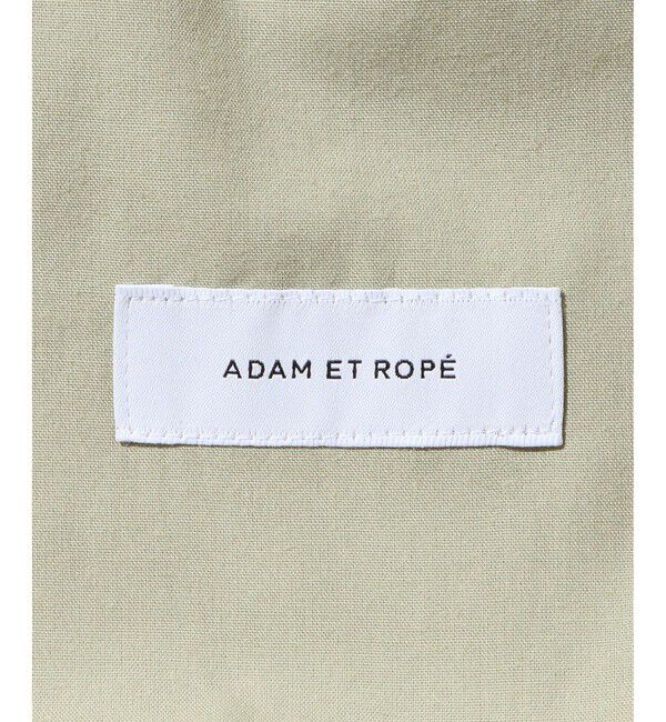 ADAM ET ROPE'「コットンダブルクロス ベルテッド ワイド スラックス」|スラックス|