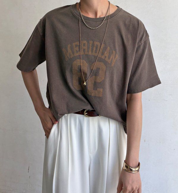 「【WEB限定】カレッジナンバーロゴTEE」|Tシャツ・カットソー|