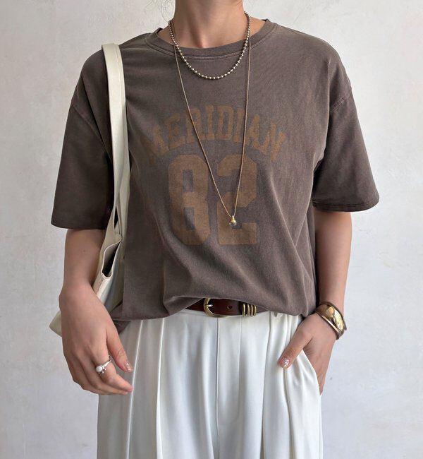  「【WEB限定】カレッジナンバーロゴTEE」|Tシャツ・カットソー|