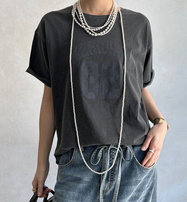  「【WEB限定】カレッジナンバーロゴTEE」|Tシャツ・カットソー|