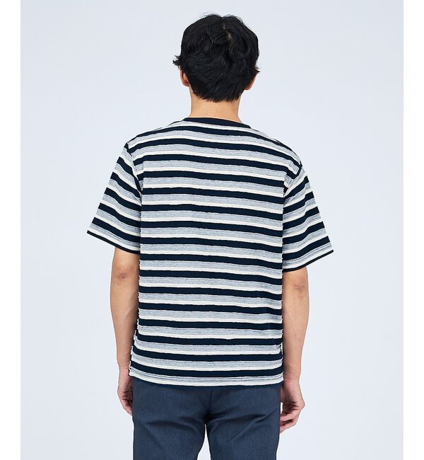 ABAHOUSE「メランジボーダー 半袖Tシャツ【予約】」|Tシャツ・カットソー|