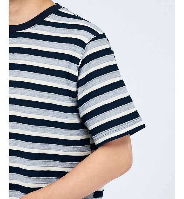 ABAHOUSE「メランジボーダー 半袖Tシャツ【予約】」|Tシャツ・カットソー|