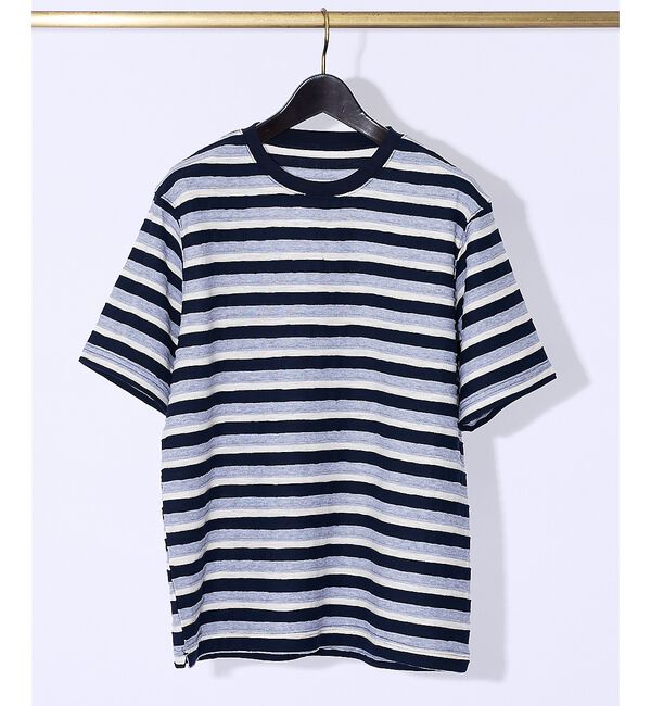 ABAHOUSE「メランジボーダー 半袖Tシャツ【予約】」|Tシャツ・カットソー|