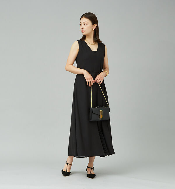 Rouge vif「ジョーゼットプリーツ コンビワンピース」|ワンピース|