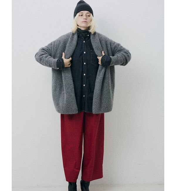 Rouge vif「【定番人気 / 2026AW】デニムオーバーサイズシャツ【予約】」|シャツ・ブラウス|
