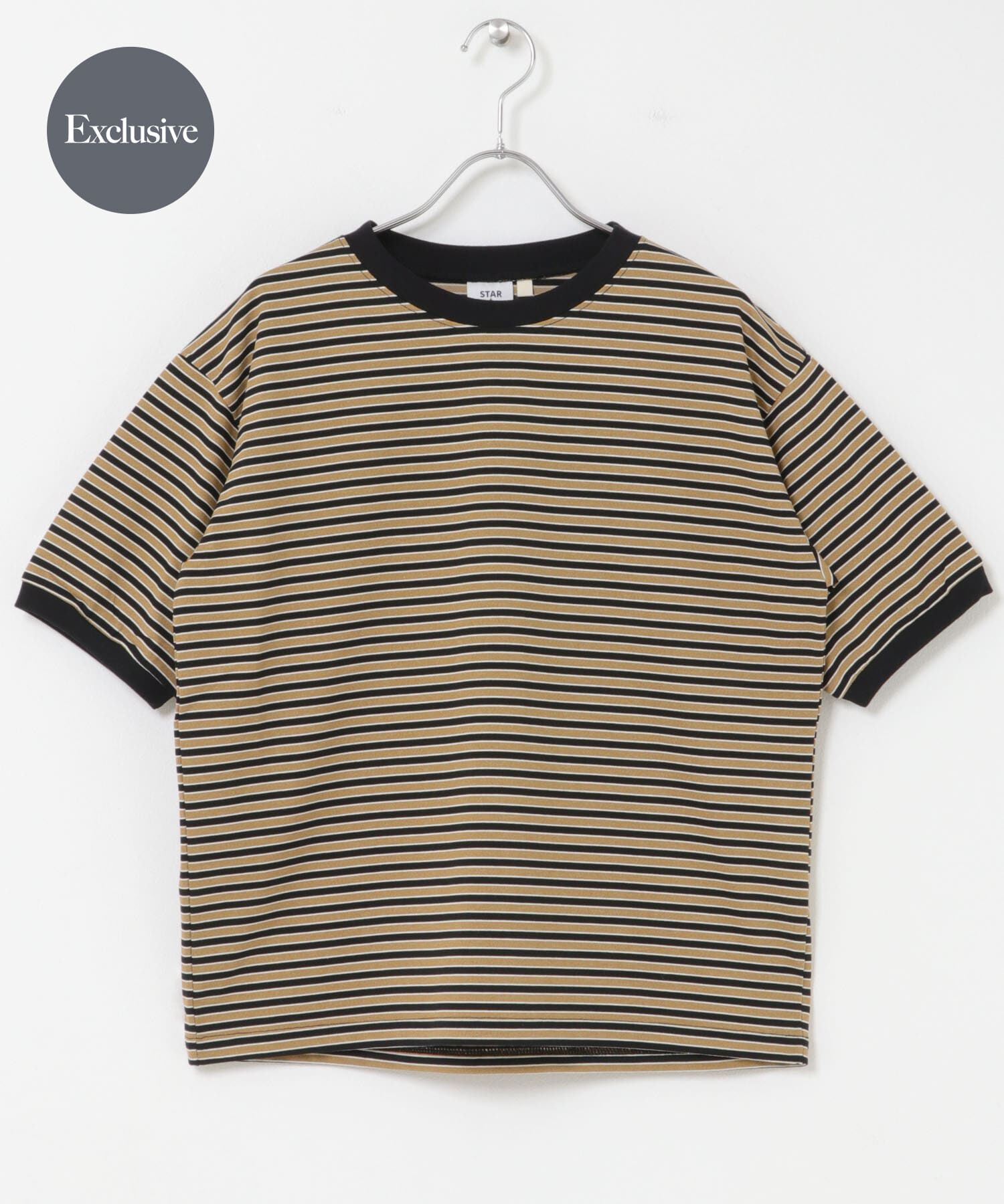 URBAN RESEARCH DOORS「『別注』STAR&STRIPE&times;DOORS　MULTI RINGER T-SHIRTS2」|Tシャツ・カットソー|ブラック系その他