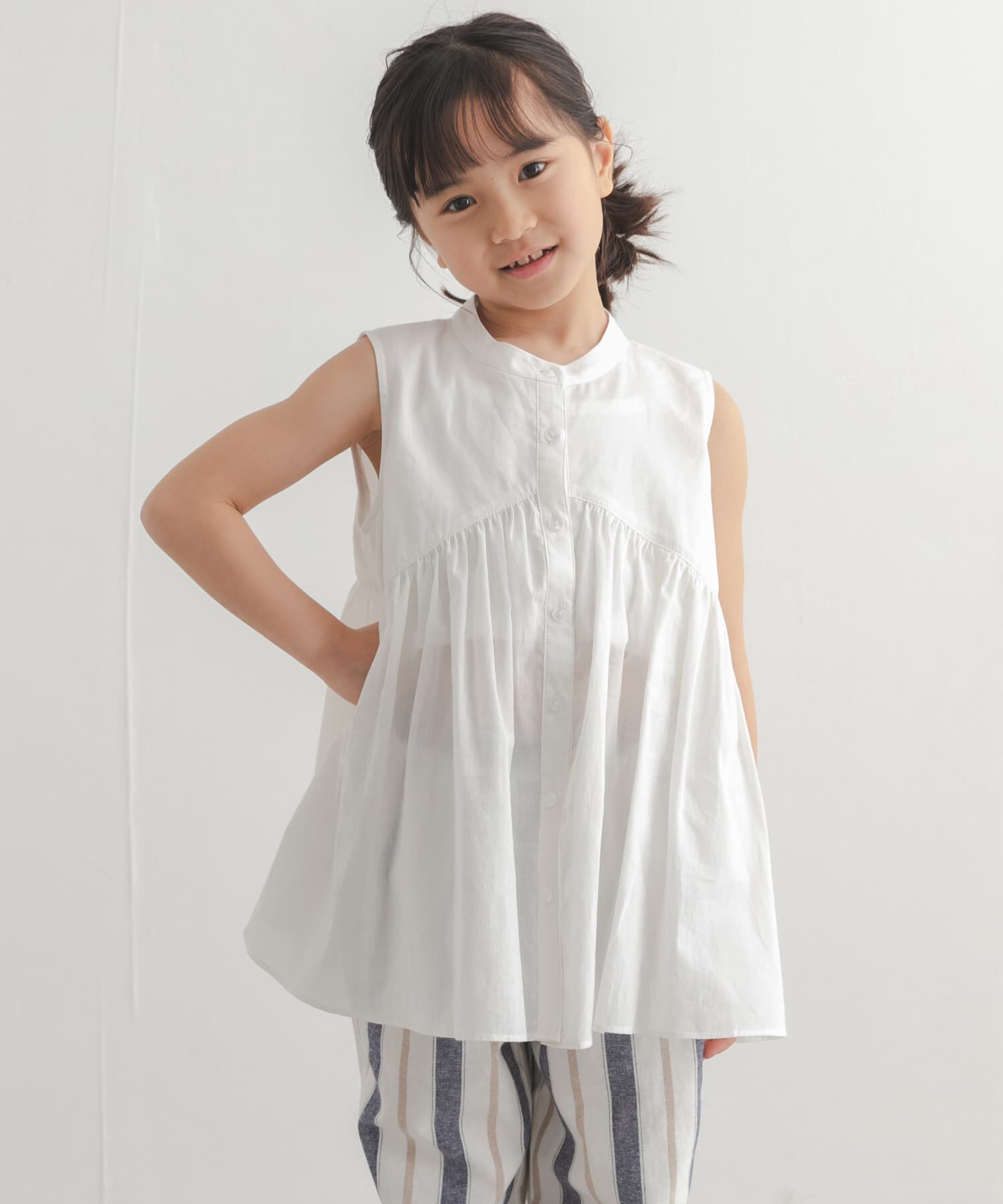 URBAN RESEARCH DOORS「『親子リンク』コットンボイル切替ブラウス(KIDS)」|その他|