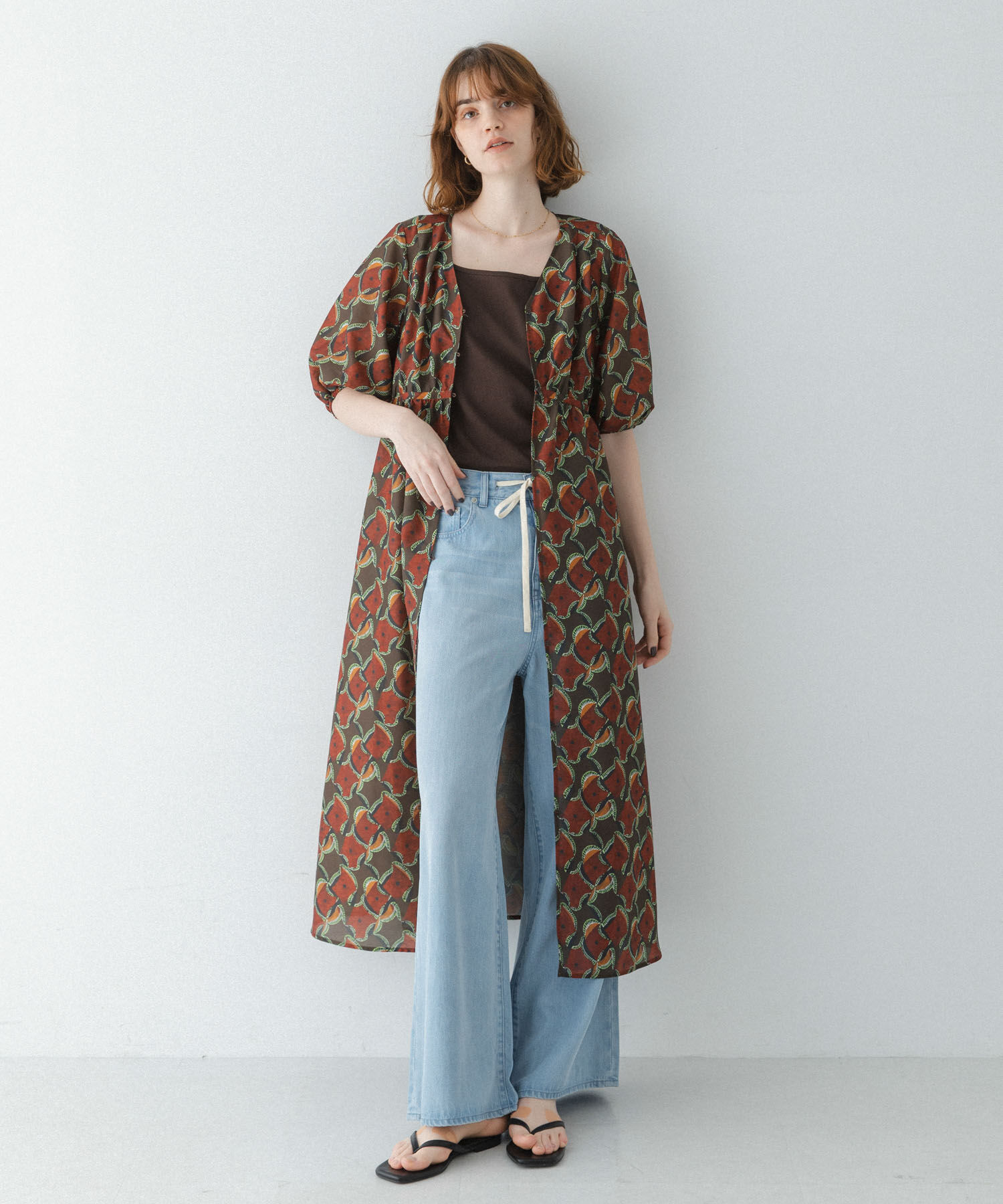 Sonny Label 「アフリカンプリントワンピース」|ワンピース|ブラウン