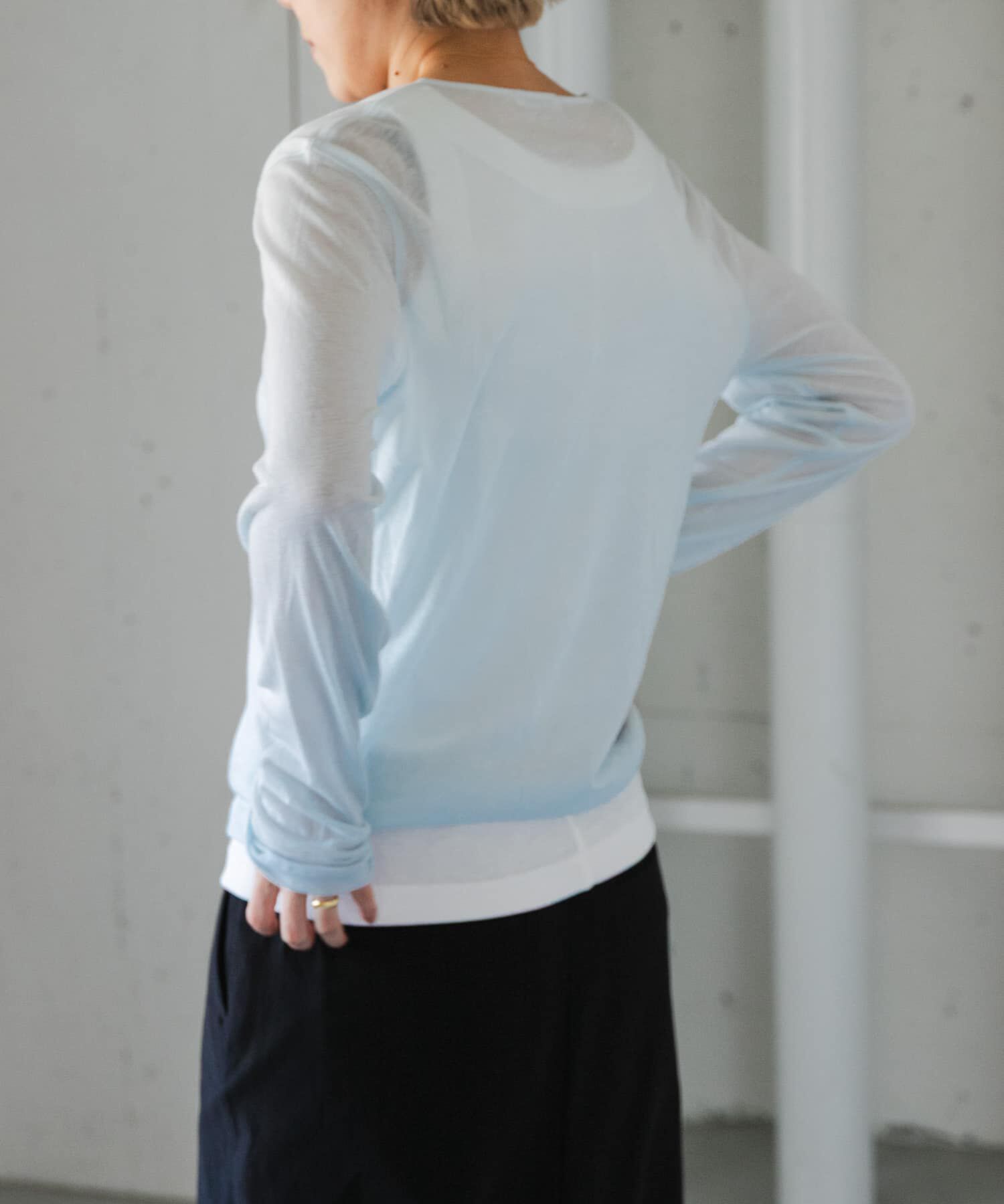 URBAN RESEARCH DOORS「FORK&SPOON　ウール混ヘンリーネックカットソー」|Tシャツ・カットソー|