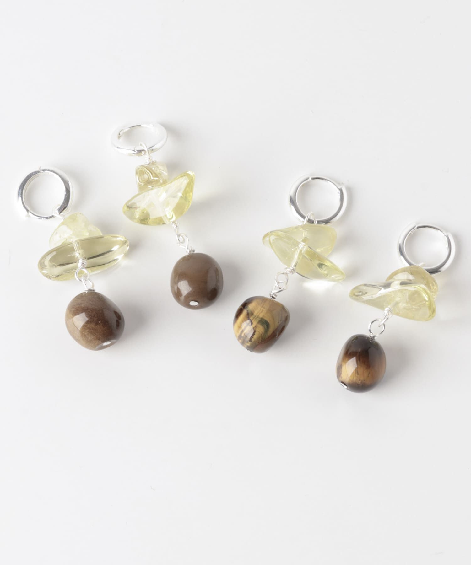 SMELLY「SMELLY so&rsquo;　lemon quartz hoop pierce」|ピアス|