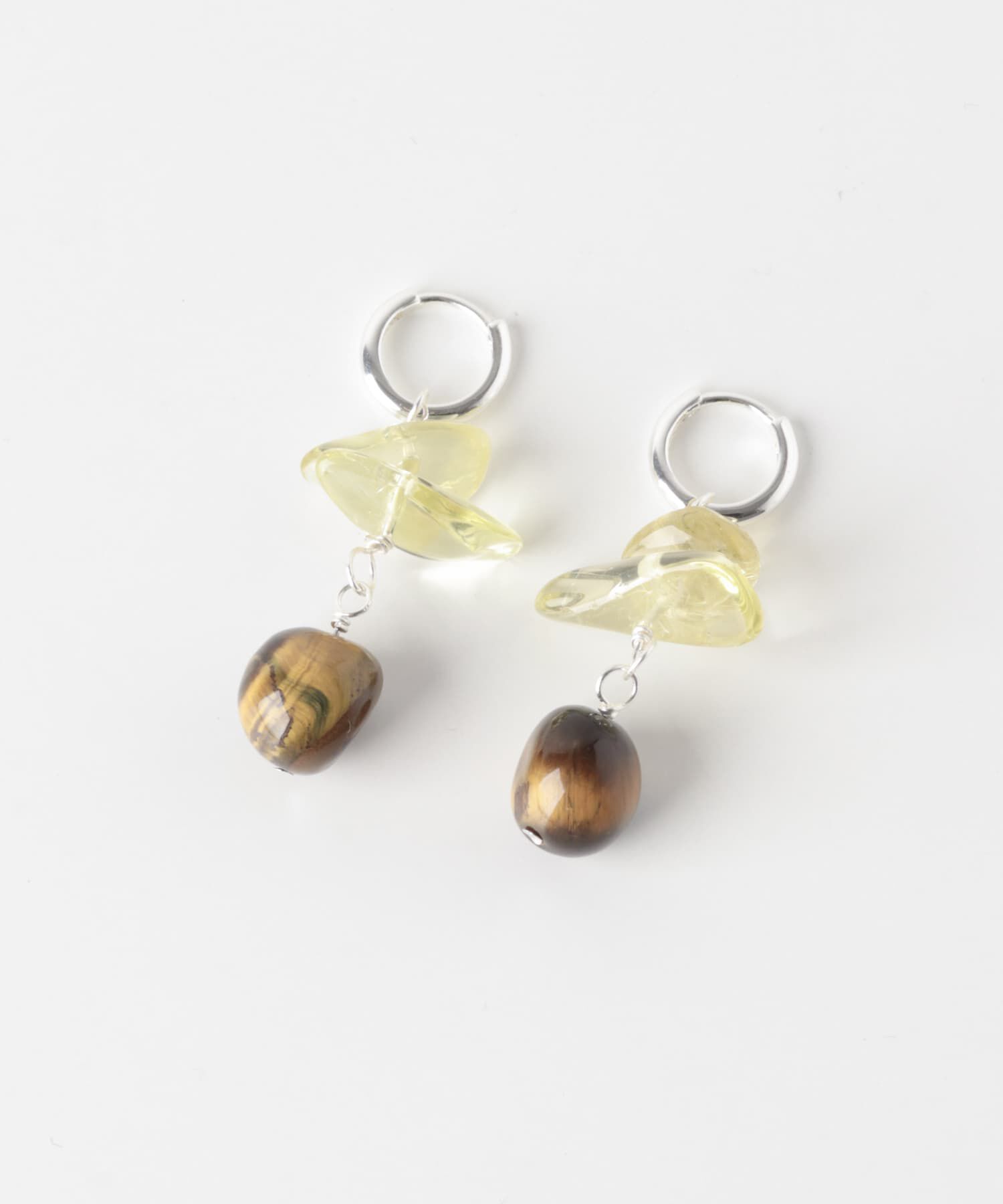 SMELLY「SMELLY so&rsquo;　lemon quartz hoop pierce」|ピアス|
