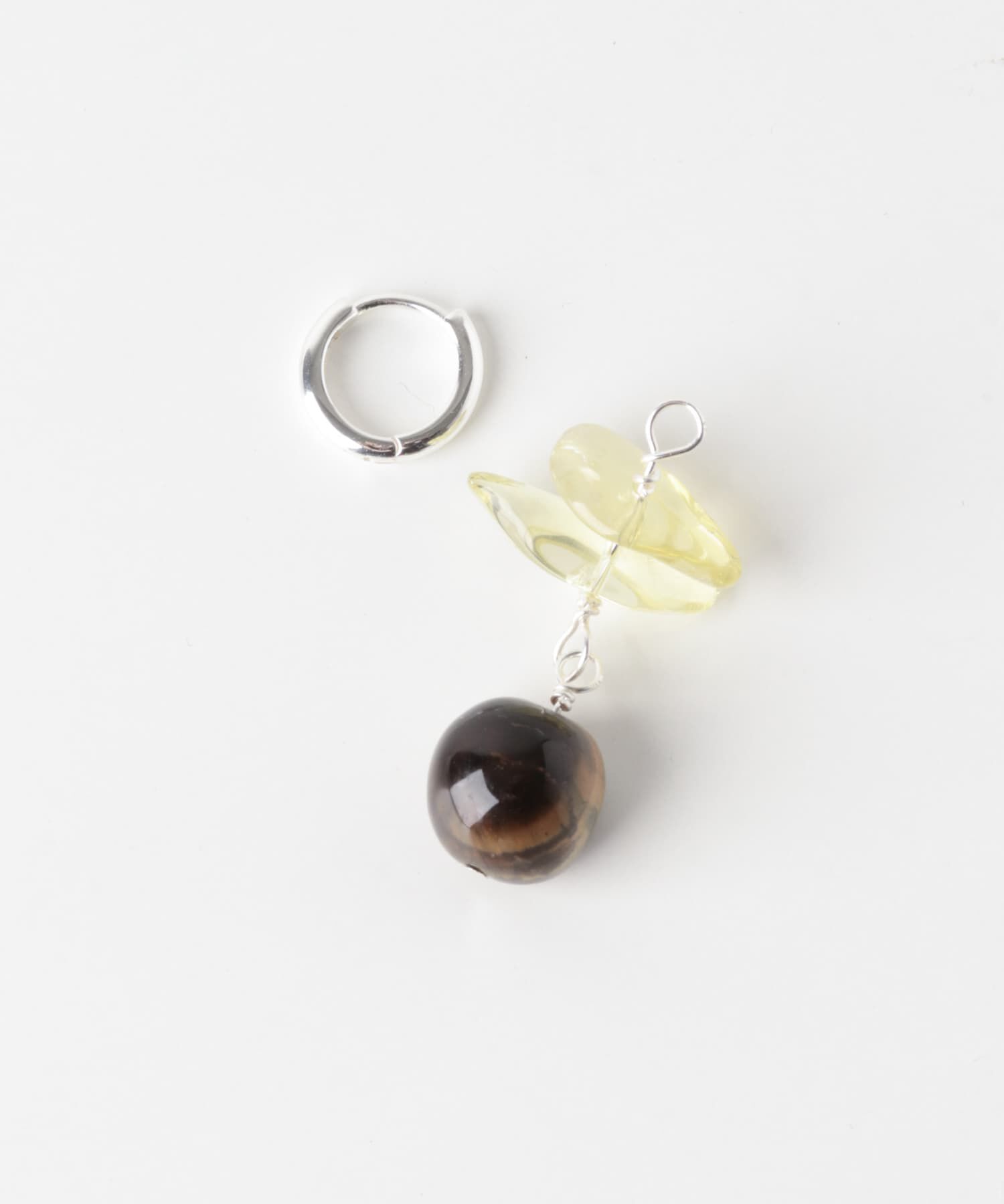 SMELLY「SMELLY so&rsquo;　lemon quartz hoop pierce」|ピアス|
