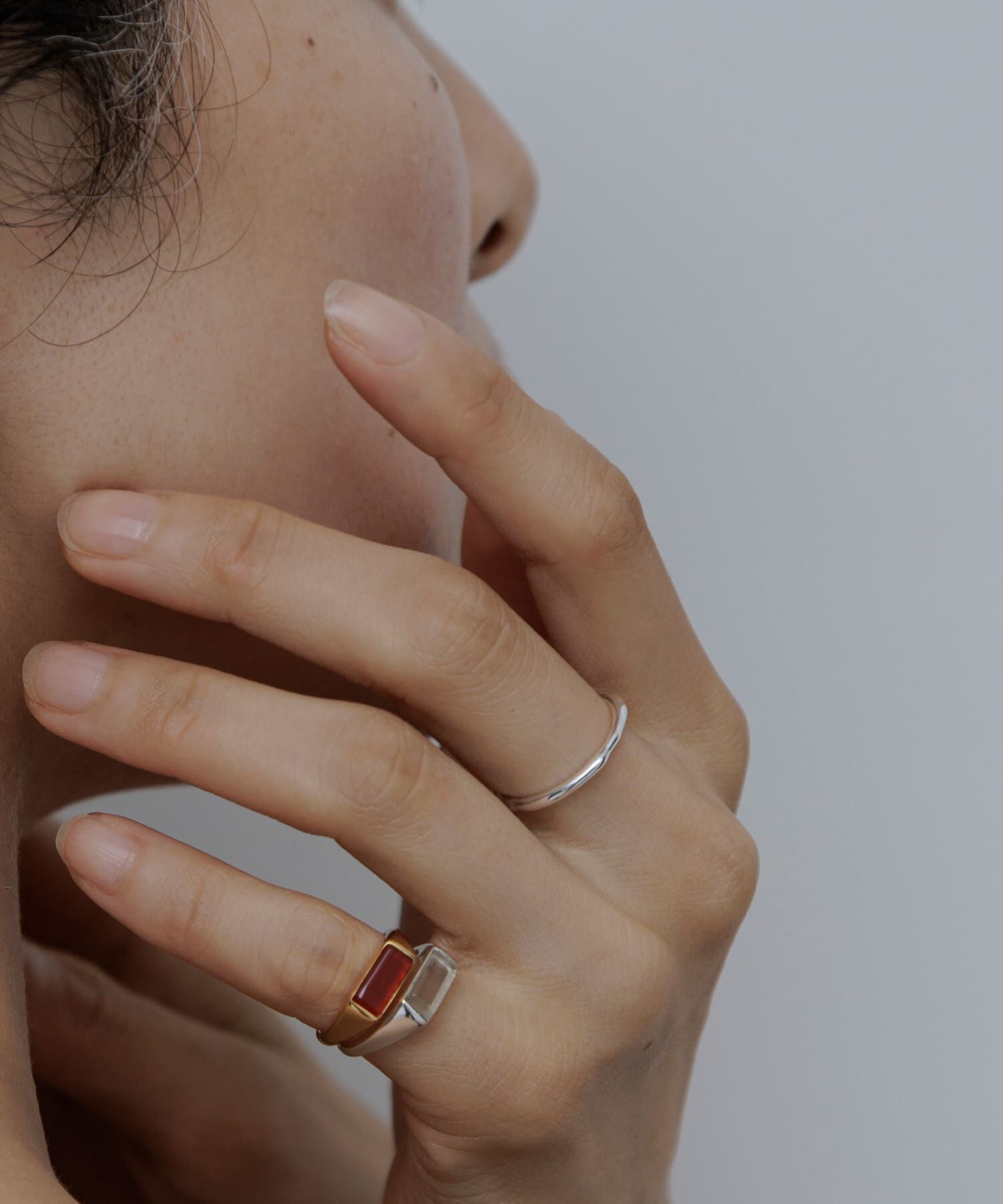SMELLY「SMELLY so&rsquo;　textured minimal ring」|リング|