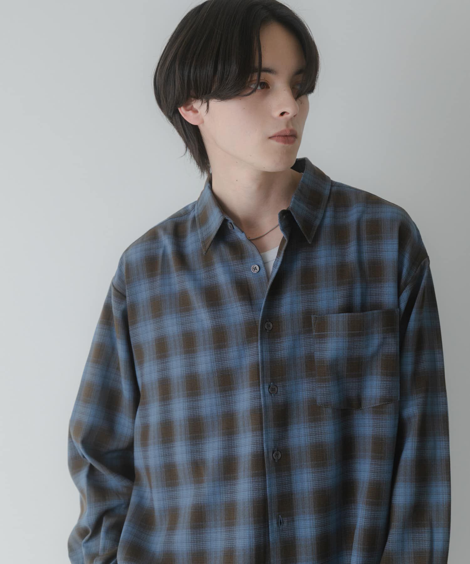 SENSE OF PLACE by URBAN RESEARCH「マドラスチェックロングスリーブシャツ」|シャツ・ブラウス|