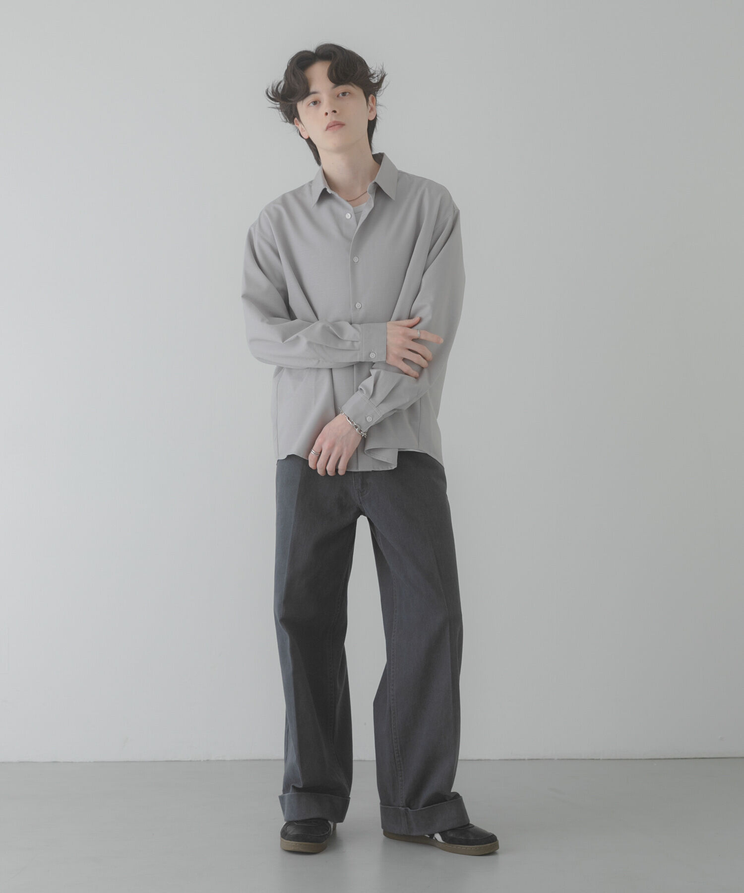 SENSE OF PLACE by URBAN RESEARCH「カラースラブレギュラーカラーシャツ」|シャツ・ブラウス|