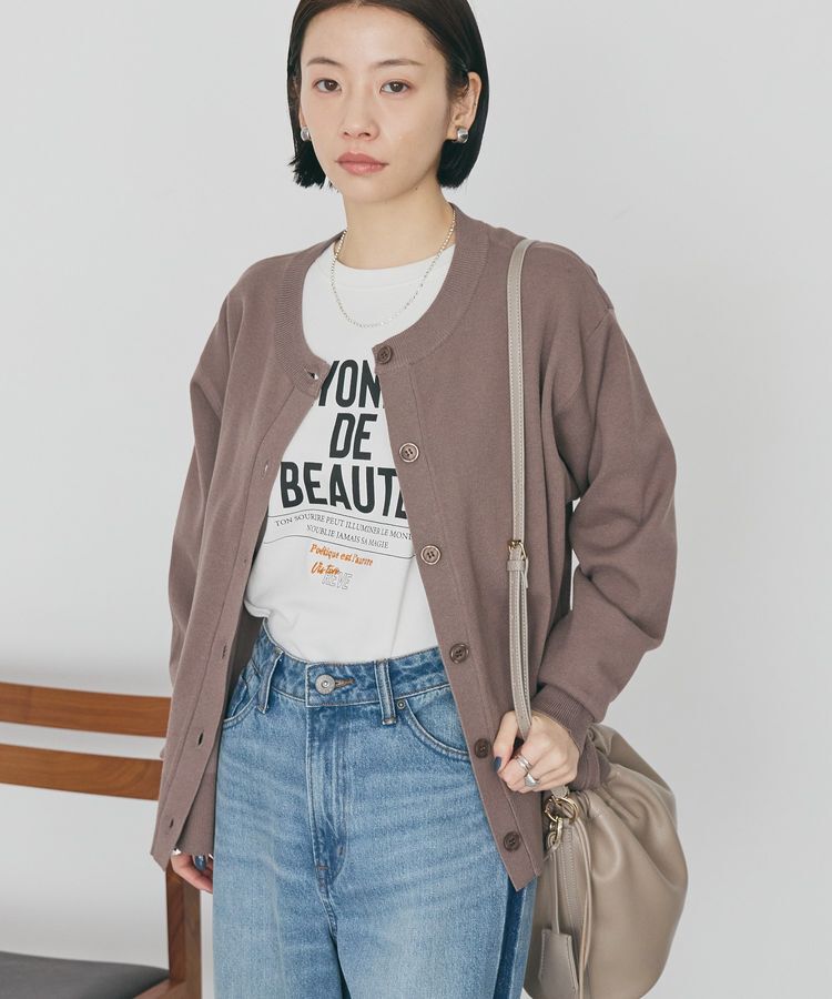 AMERICAN HOLIC「クルーネックニットカーディガン」|カーディガン|