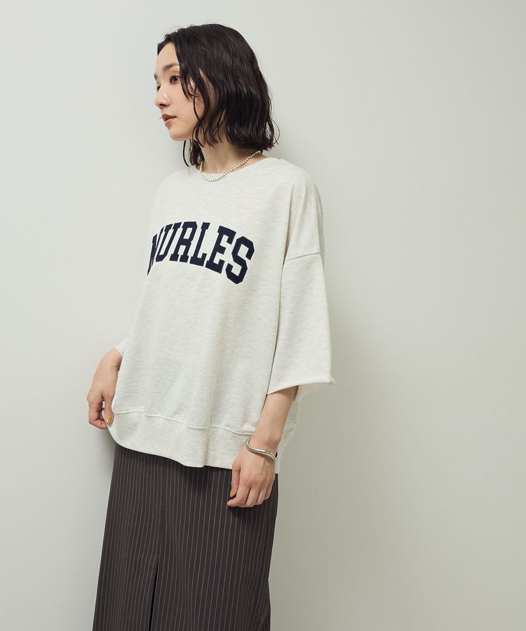 Green Parks「5分袖刺繍ロゴトレTEE」|Tシャツ・カットソー|