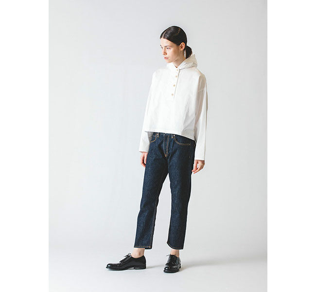 mizuiro ind「mizuiro ind 8分丈デニム」|デニム|