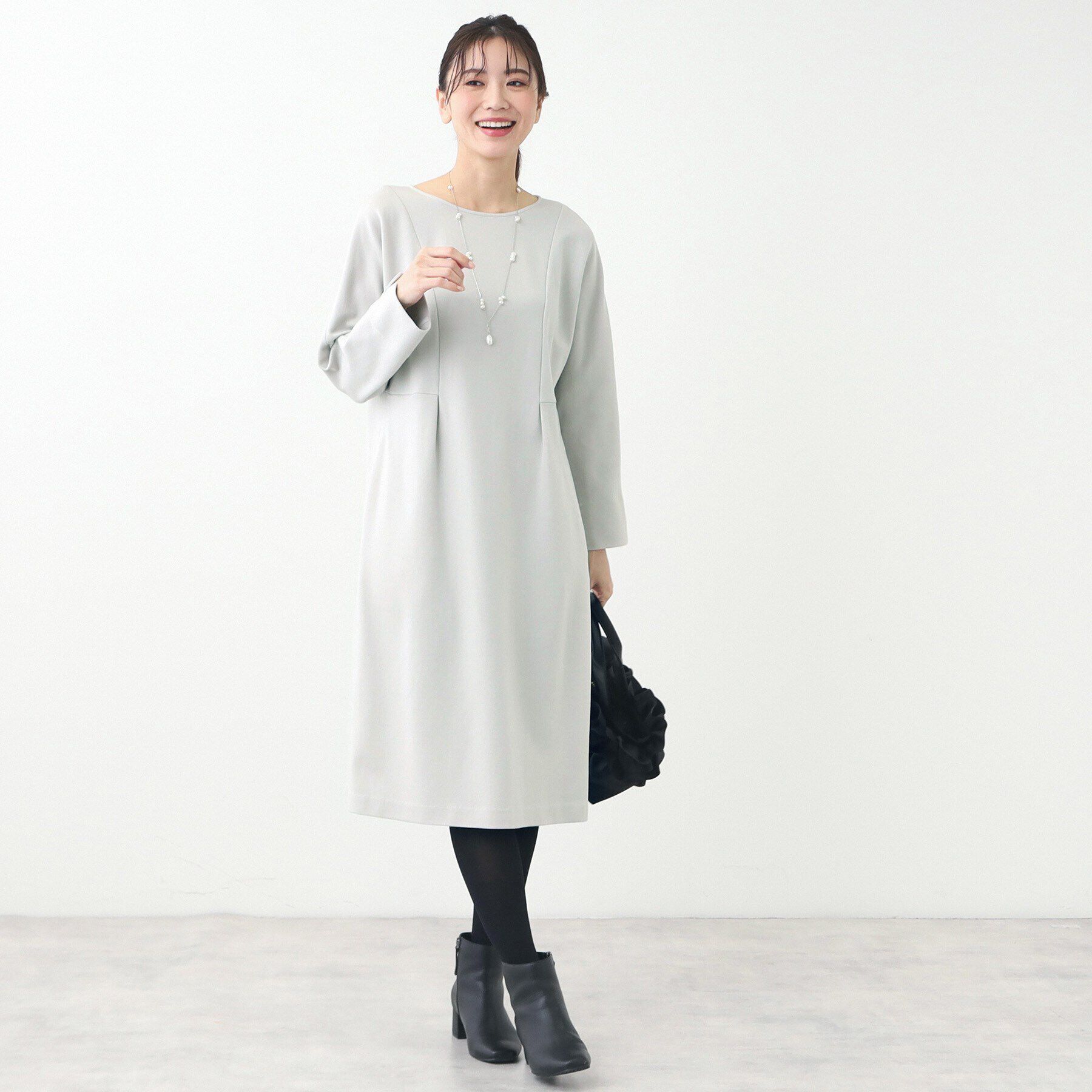 Reflect「【夏SALE】ドルマンスリーブストレートシルエットワンピース」|ワンピース|