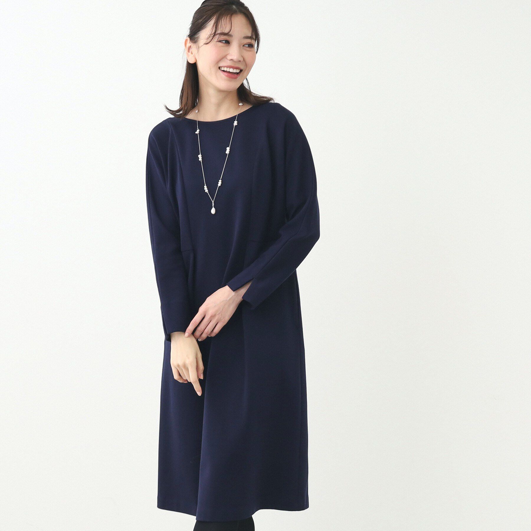 Reflect「【夏SALE】ドルマンスリーブストレートシルエットワンピース」|ワンピース|