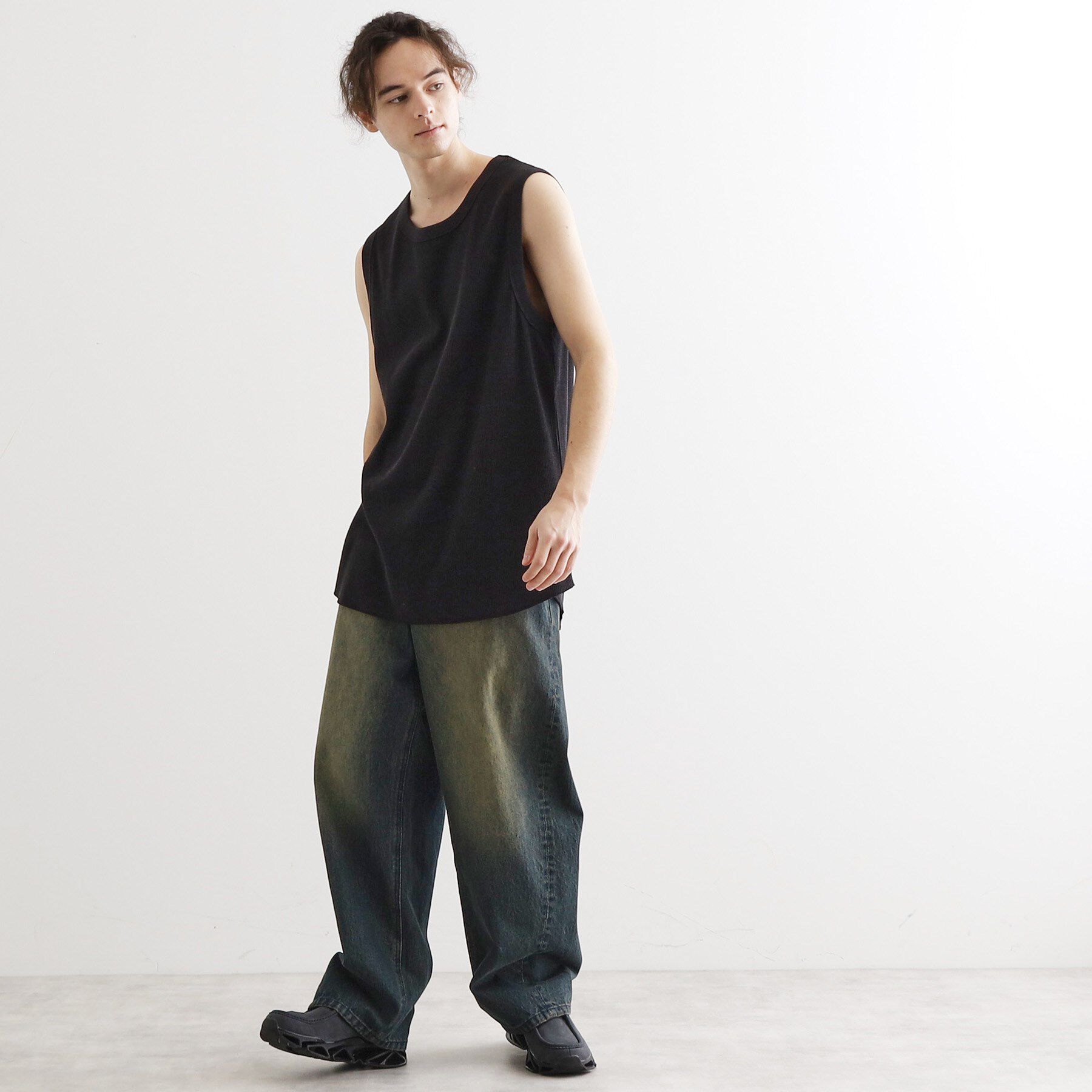 tk.TAKEO KIKUCHI「◆ワッフルノースリーブタンクトップ」|タンクトップ|