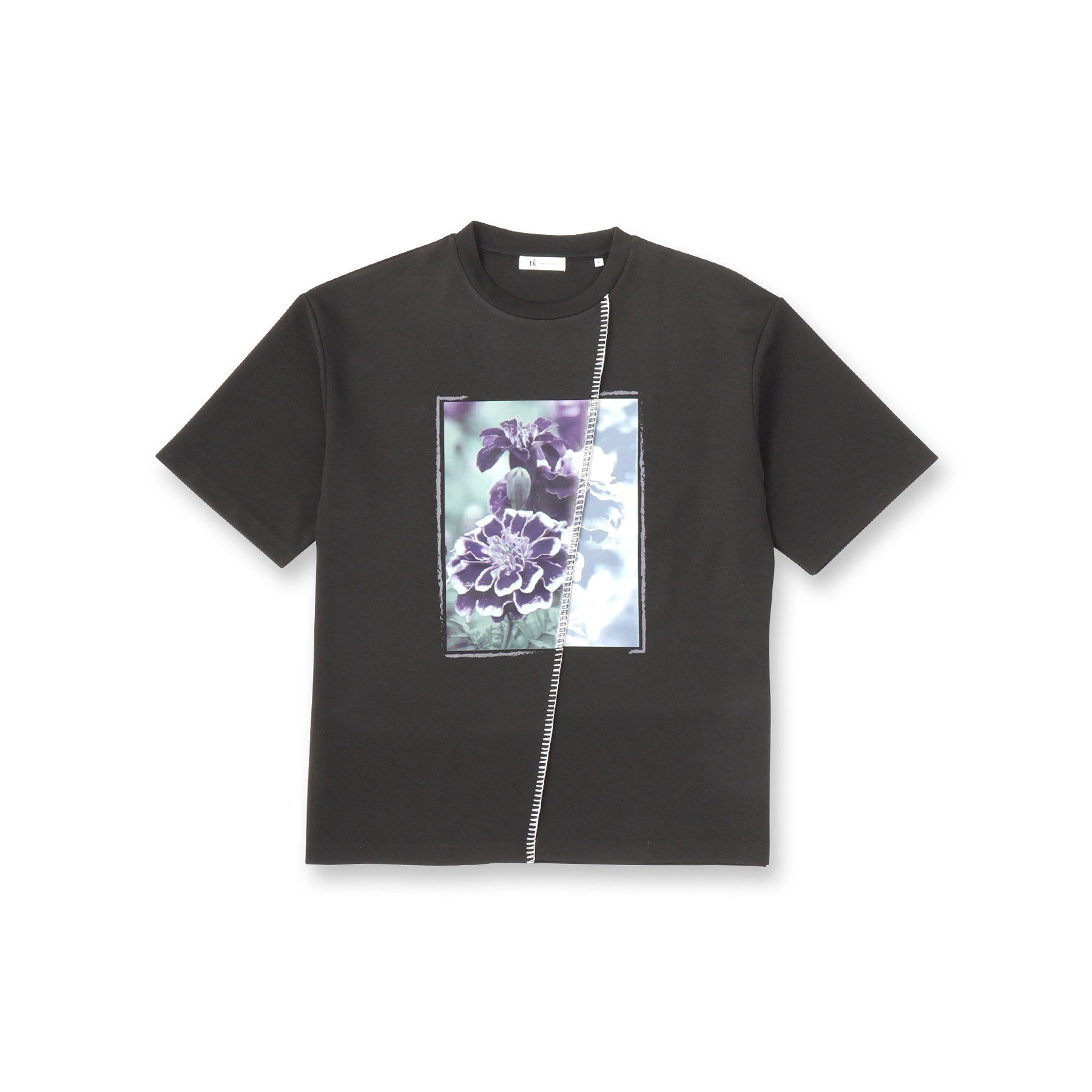 tk.TAKEO KIKUCHI「◆インバージョンフラワーカットソー」|Tシャツ・カットソー|