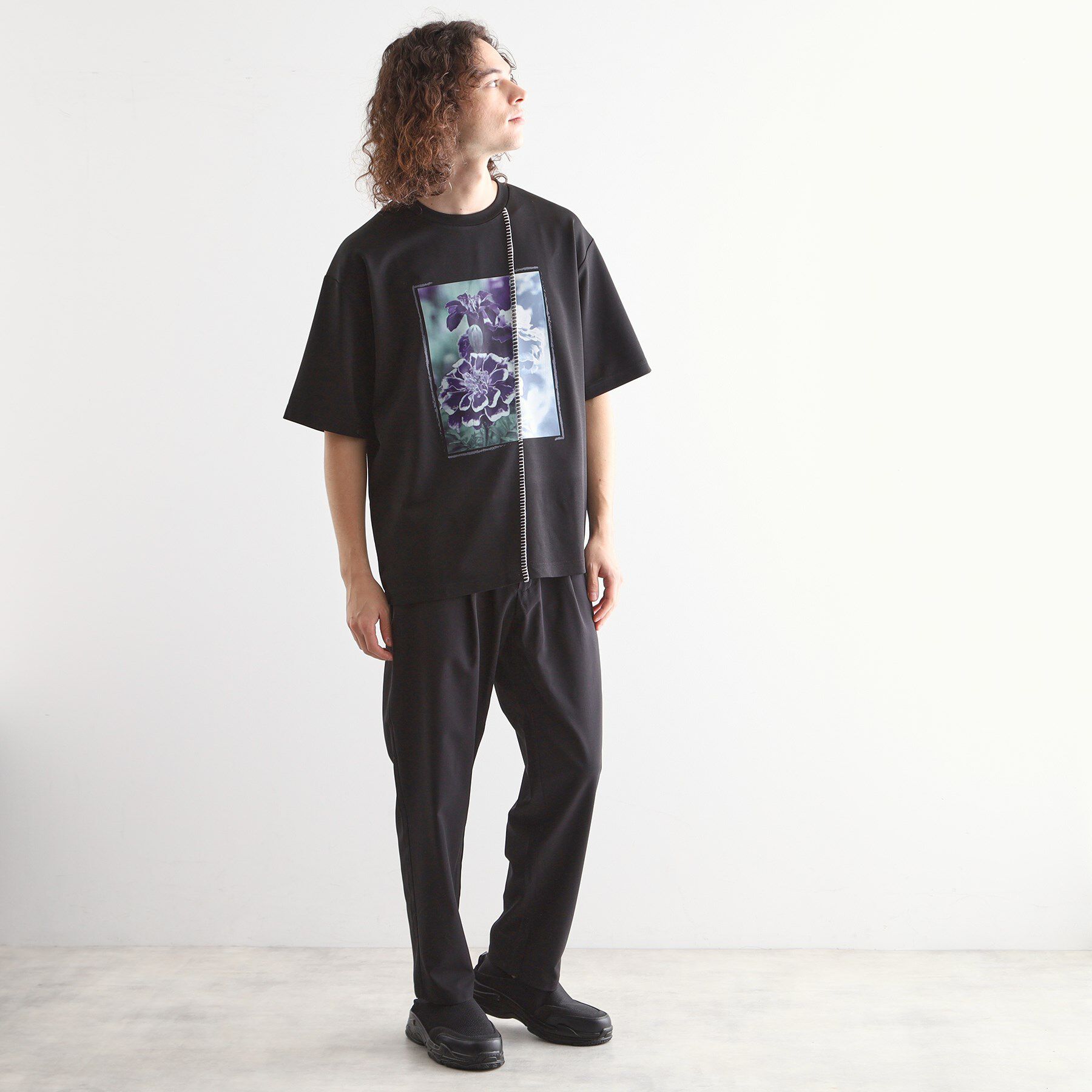 tk.TAKEO KIKUCHI「◆インバージョンフラワーカットソー」|Tシャツ・カットソー|