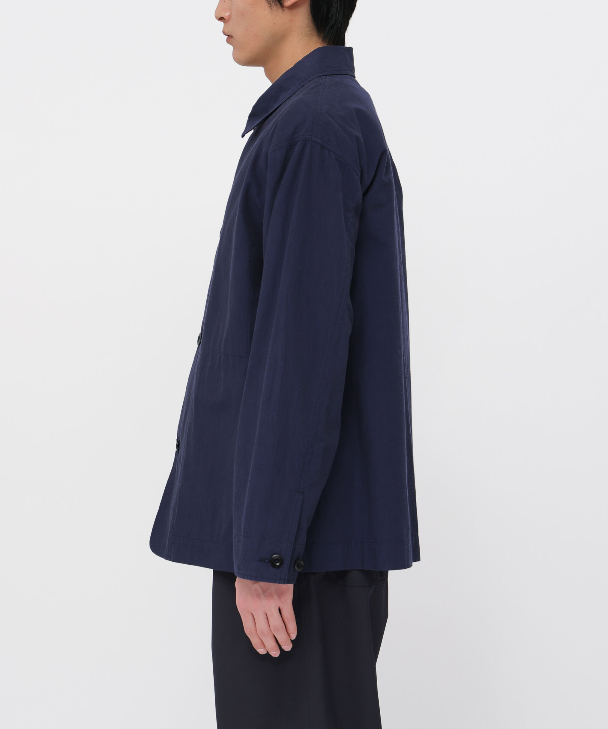 MHL.「CRISP COTTON CHAMBRAY BLOUSON」|ブルゾン・スタジャン|