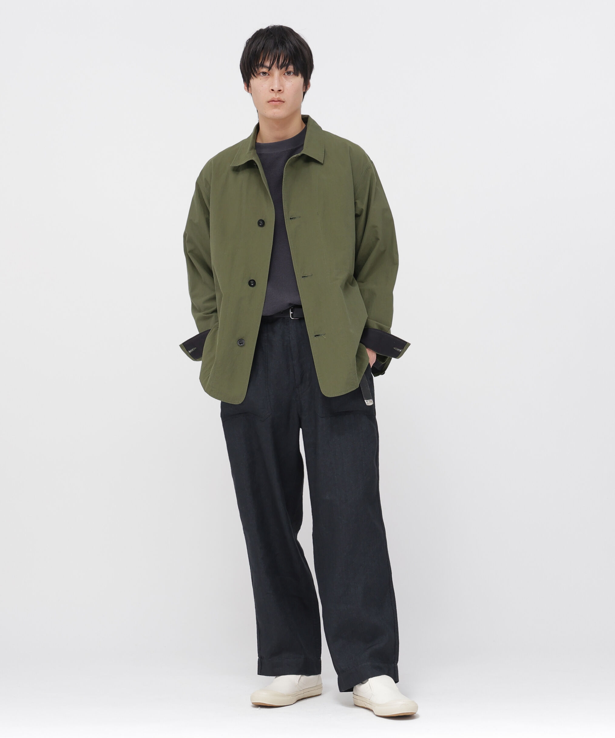 MHL.「CRISP COTTON CHAMBRAY BLOUSON」|ブルゾン・スタジャン|