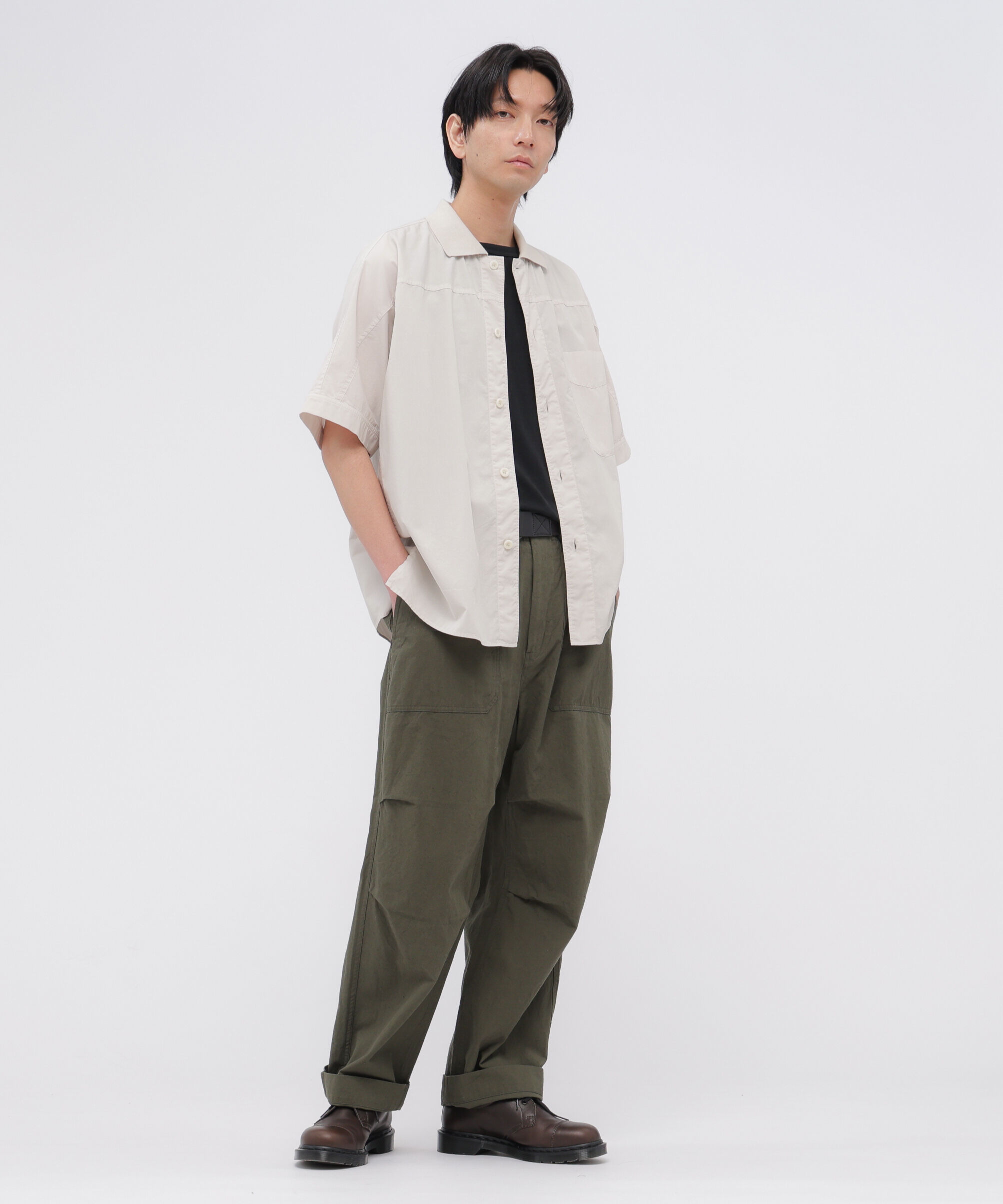 MHL.「GARMENT DYED COTTON POPLIN SHIRT」|シャツ・ブラウス|