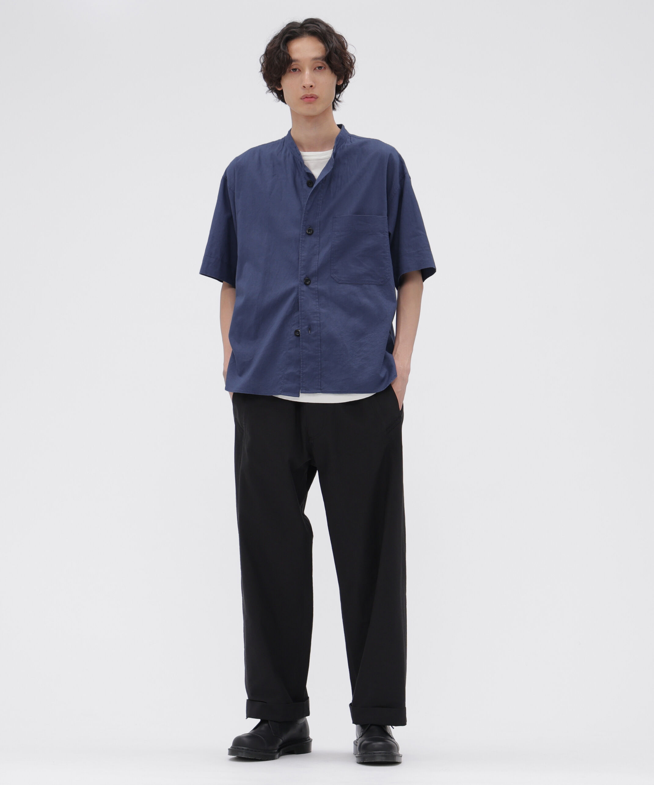 MHL.「SURFACE DYED COTTON LINEN SHIRT」|シャツ・ブラウス|