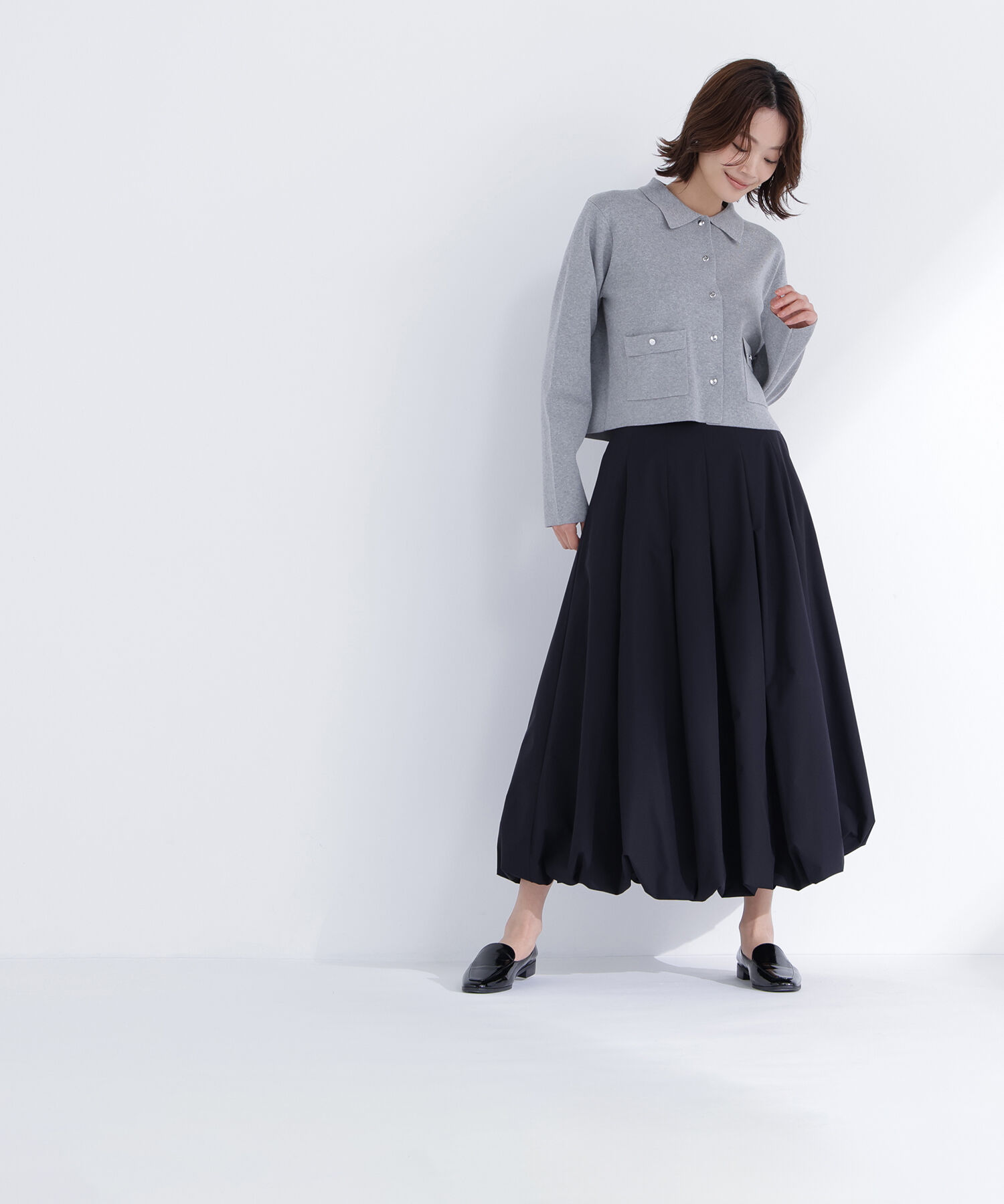  「〈ちょうど、いい服〉&ldquo;きちんと見え上手&rdquo;な襟付きニット」|ニット・セーター|