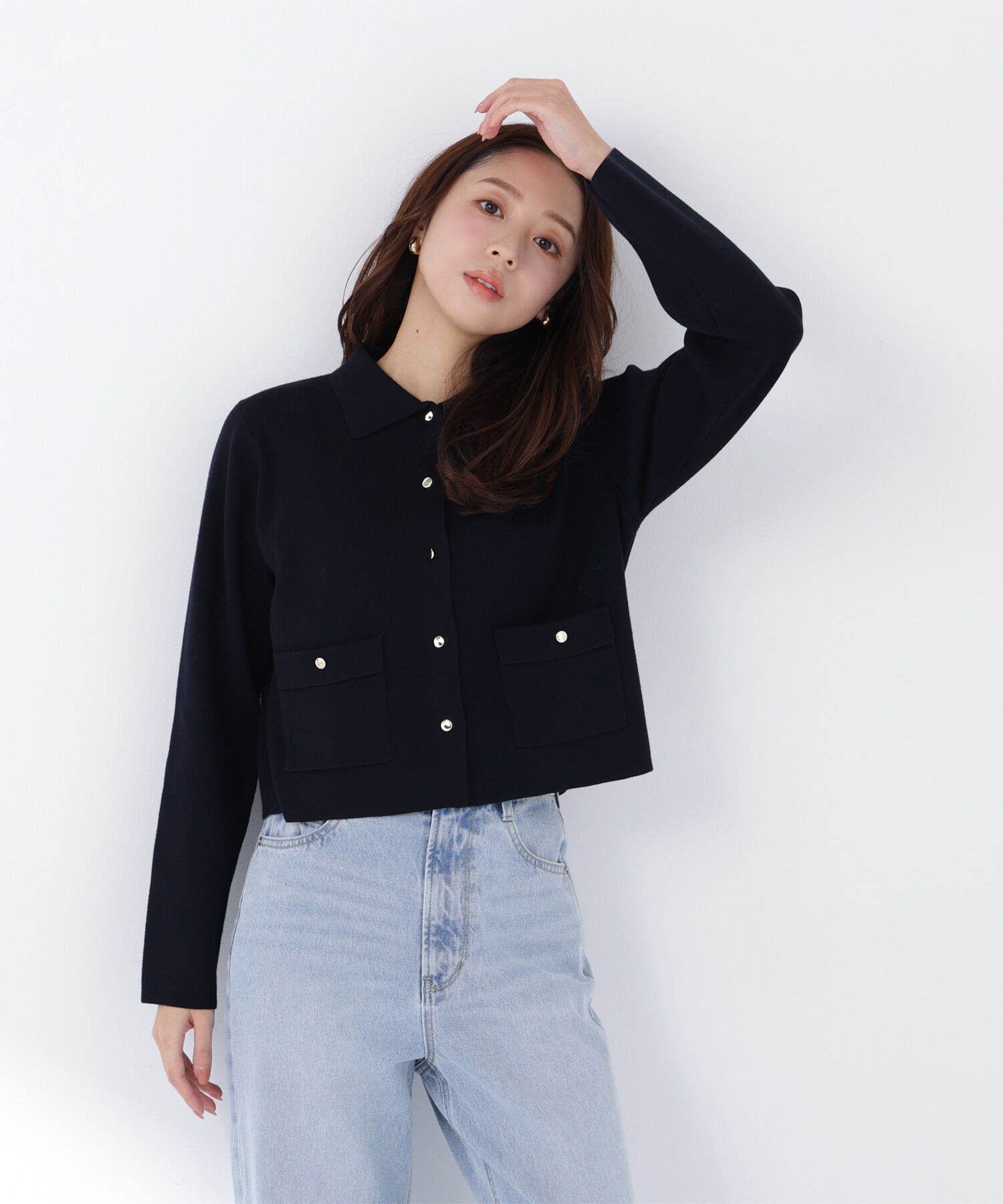  「〈ちょうど、いい服〉&ldquo;きちんと見え上手&rdquo;な襟付きニット」|ニット・セーター|