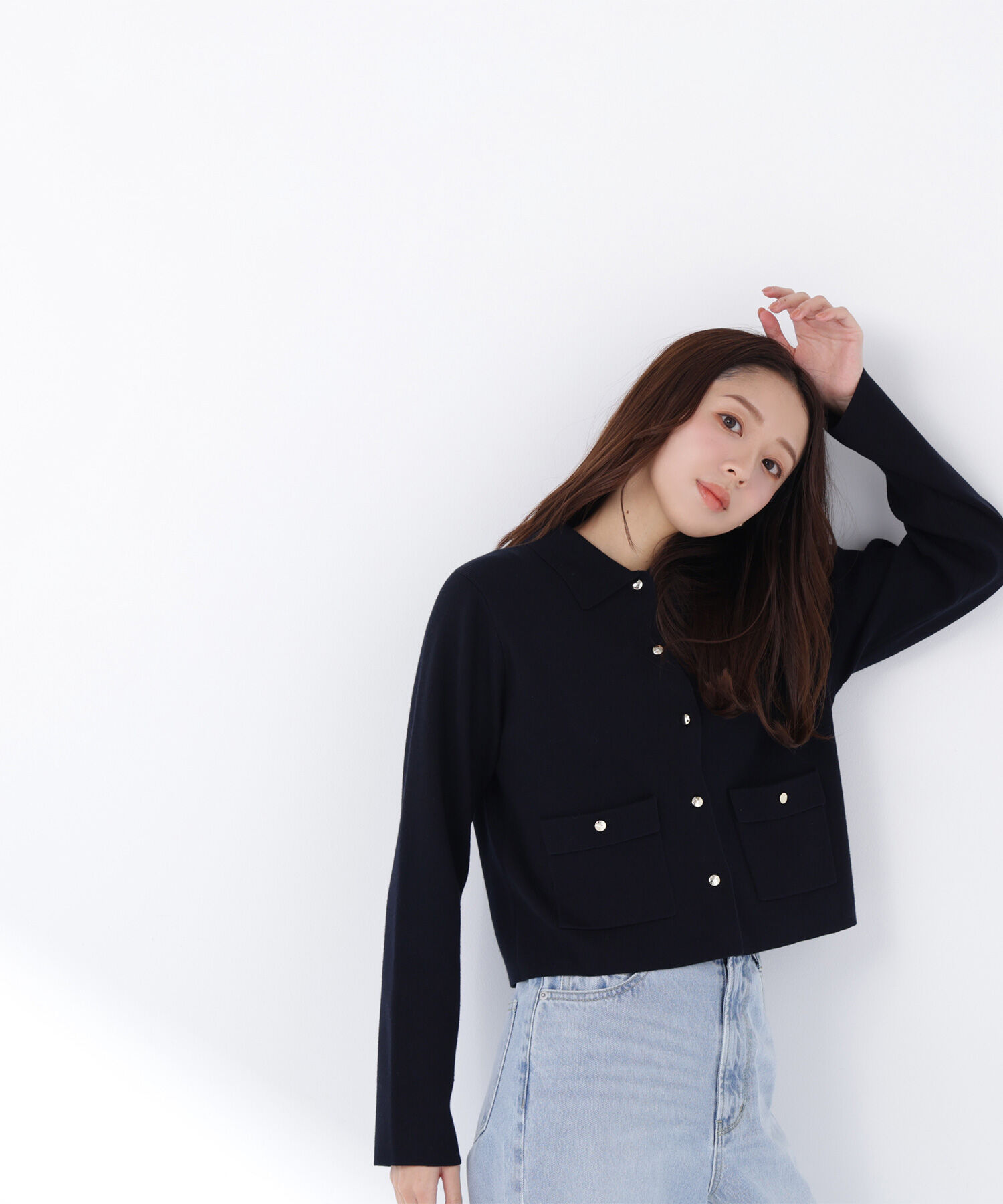  「〈ちょうど、いい服〉&ldquo;きちんと見え上手&rdquo;な襟付きニット」|ニット・セーター|