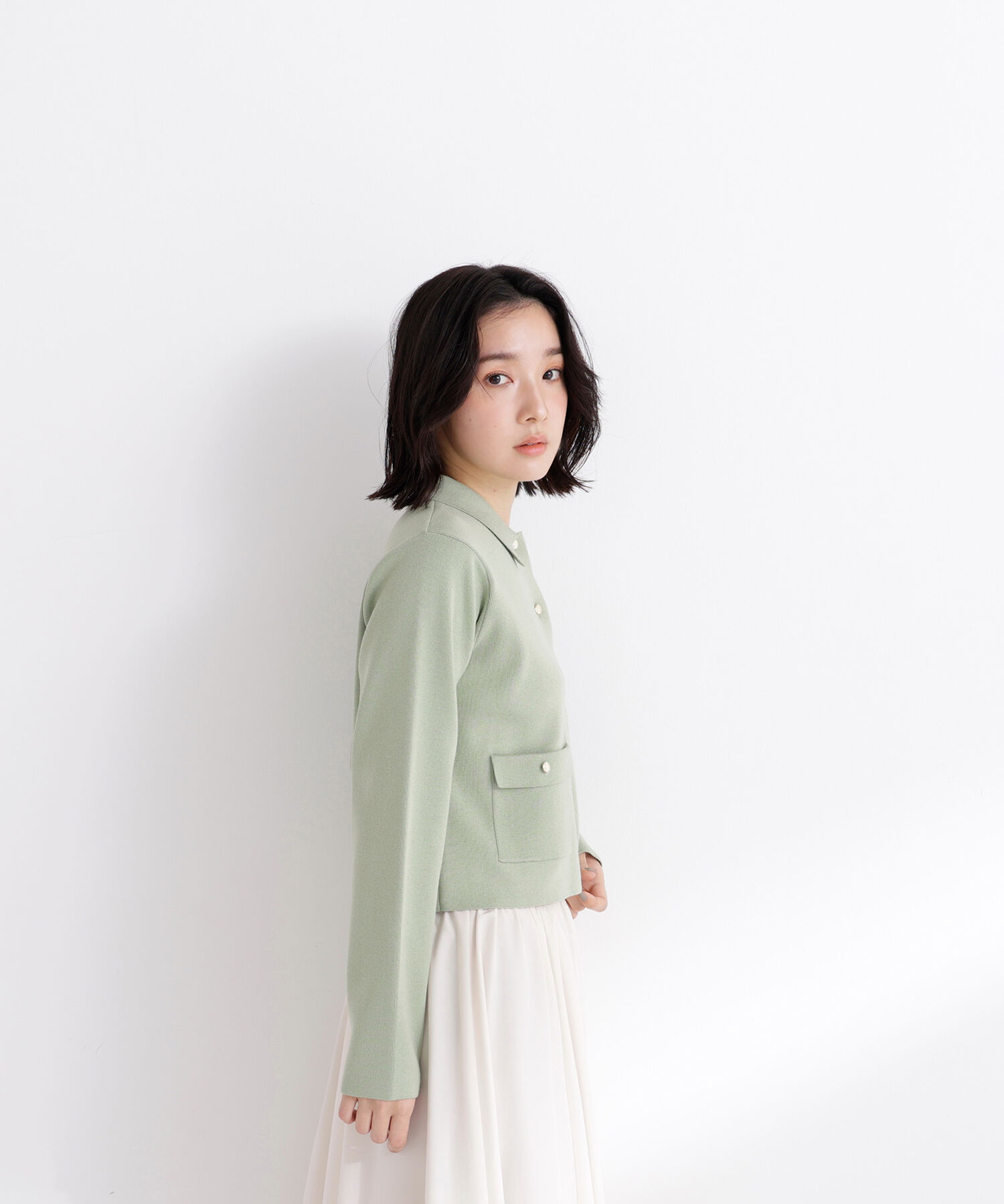  「〈ちょうど、いい服〉&ldquo;きちんと見え上手&rdquo;な襟付きニット」|ニット・セーター|