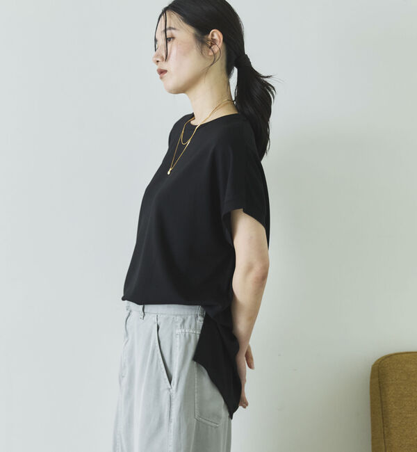 Doux archives「【１秒コーデ】ＮＥＷ多機能フレンチスリーブカットソー」|Tシャツ・カットソー|