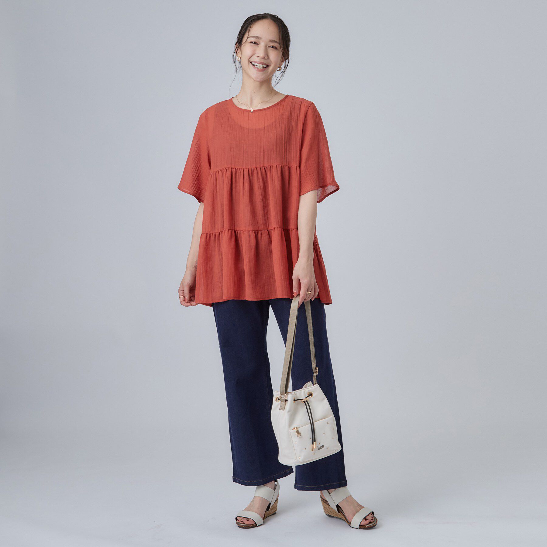 SHOO･LA･RUE「ワッシャーティアードブラウス」|シャツ・ブラウス|