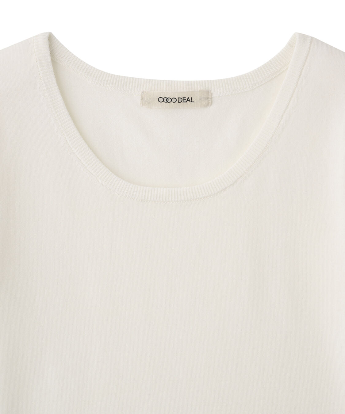 COCO DEAL「シルクブレンドUネックニットトップス」|ニット・セーター|