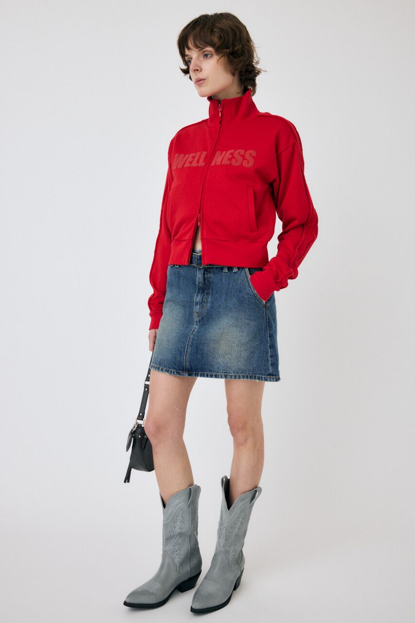 MOUSSY「BELTED DENIM ミニスカート」|スカート|BLU