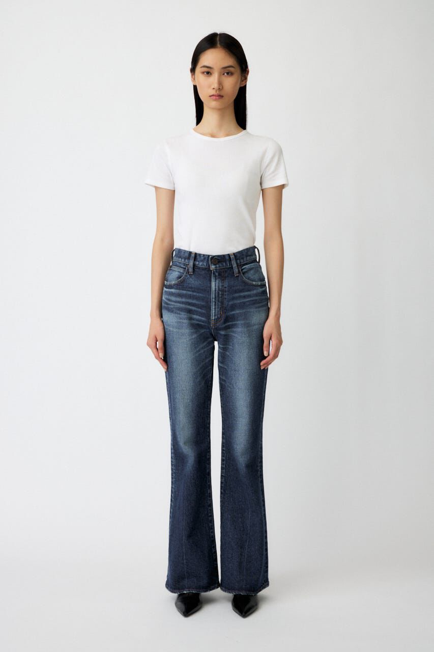 MOUSSY「MVS D/BLU FLARE」|デニム|