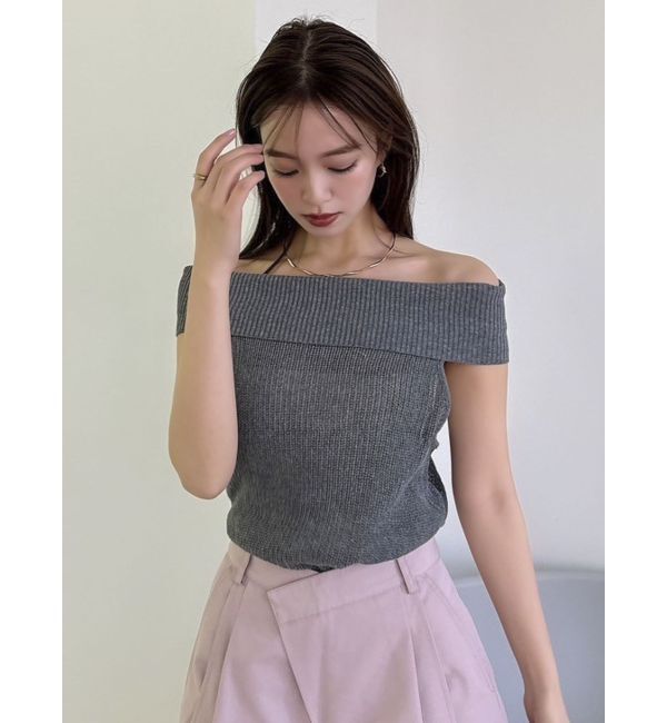 dazzlin「【WEB限定】2wayオフショルニットトップス」|ニット・セーター|