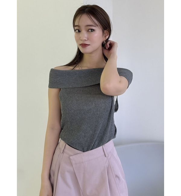 dazzlin「【WEB限定】2wayオフショルニットトップス」|ニット・セーター|