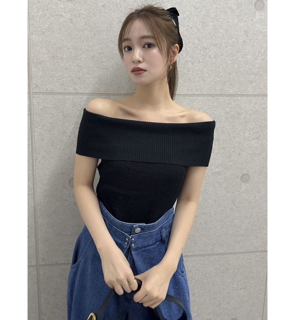 dazzlin「【WEB限定】2wayオフショルニットトップス」|ニット・セーター|