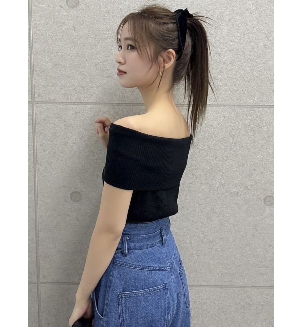 dazzlin「【WEB限定】2wayオフショルニットトップス」|ニット・セーター|