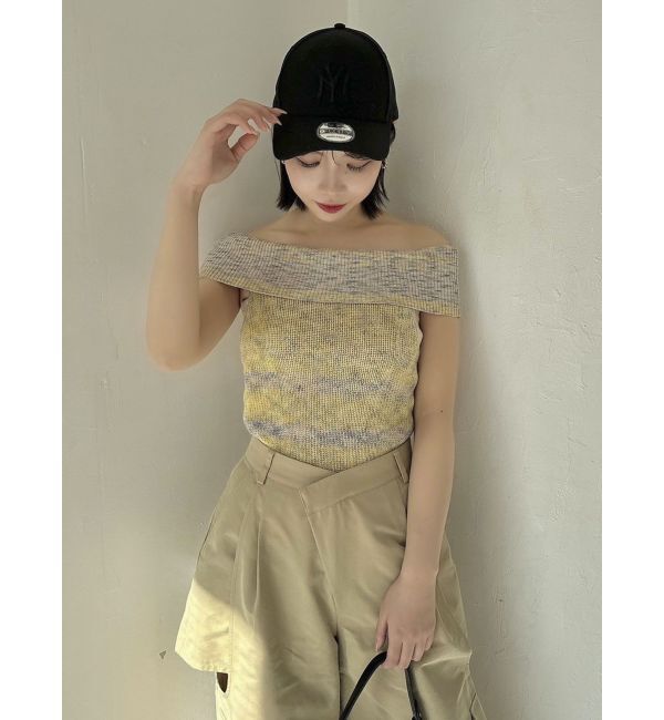 dazzlin「【WEB限定】2wayオフショルニットトップス」|ニット・セーター|