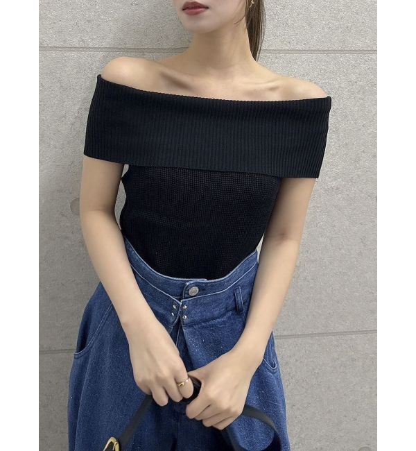 dazzlin「【WEB限定】2wayオフショルニットトップス」|ニット・セーター|
